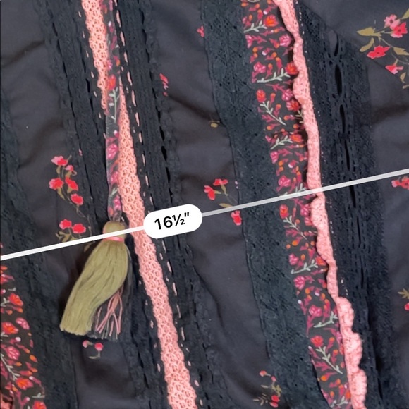 Anthropologie Seen Worn Kept Annemette Blouse Black Floral Motif - Picture 6 of 7